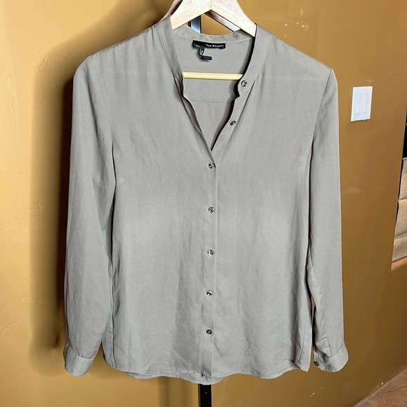 The Kooples Green Button Up Blouse Size XS - Picture 1 of 7
